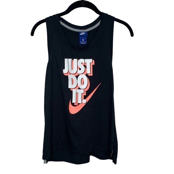 Nike Tops - NIKE womens Black JUST DO IT Activewear Tank Top small